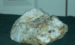 Geode of Oregon-This is a beautiful Geode with many different Crystal of mother nature. This would make a special gift or a great specimen to add to you collection. Size 3" High, 5 1/4" Wide and 4" Weight 2.5 lbs. Thick. Original Price $100.00 NOW $65.00