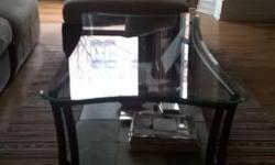 Glass coffee table in good condition available in Park Slope