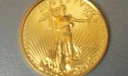 $5 GOLD EAGLE!!!
1/10 OZT FINE GOLD COIN....MUST SEE PICS!!!
I HAVE 2 AVAILABLE ....1999 & 1996..YEARS.
GOLD IS ON THE RISE...SO ACT FAST..GREAT INVESTMENT!!! $$$
