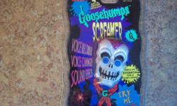 Goosebumps Screamer
Ages 7 and up.
4 Eerie Sound Effects: The Goulish Laugh, Grueling Gong, Bellowing Ghost and Terrifying Scream.
Voice Recorder: Record your own chilling messages.
Voice Changer: Slide into different voice dimensions with the slow motion