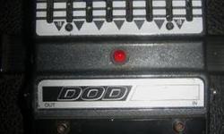 i have a dod fx40b 7 band graphic equalizer pedal. good condition, has wear and scratches but only cosmetic...label on bottom is peeling off from age but again only cosmetic...perfect working condition.
i am asking $30.00 FIRM cash only. SERIOUS INQUIRES