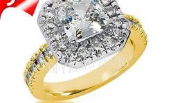 WE OFFER YOU HALO ENGAGEMENT RING
WITH 1CTTW NATURAL DIAMONDS WITH 14KT
GOLD. ALSO COME IN THREE DIFFERENT TONE
YELLOW, WHITE & ROSE GOLD. FREE RING SIZING
FREE SHIPPING & LIFETIME TRADEUP POLICY.
WE ACCEPT ALL MAJOR CREDIT CARD, BANK
CHECK & PAYPAL.
ITEM