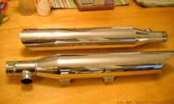 Tail Pipes off a 2003 Harley Sportster 883 Custom.
Pipe with Harley Davidson imprinted has mild Heat Discoloration on the bottom.
No Rust, Chrome all intact.
Call Sken @ 530-8236
Located in Oneida
Best Offer Take Them. Trades Welcome.
Please make offer,