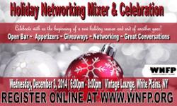 Join us and bring your holiday spirit to WNFP Holiday Networking Mixer & Celebration for an evening of networking, mingling with friends, making new connections, some laughs and great conversations with business owners, professionals and entrepreneurs