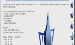 DELTA ROOMS RENTALS CORP
MANHATTAN & THE BRONX FULLY
FURNISHED ROOM RENTALS
CABLE TV & WIFI READY
STARTING AT $125.00 TO $200.00
WEEKLY FOR SINGLES OR COUPLES
ALL UTILITIES ARE INCLUDED WITH
YOUR WEEKLY RATES
3644 BROADWAY
NEW YORK, NEW YORK 10031
