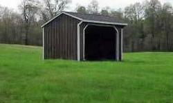 I BOUGHT THIS NEW AT NORTH COUNTRY STORAGE BARNS IN PHILADELPHIA NY 5 YEARS AGO. GREAT SHAPE AND HAS 4 FOOT HIGH HARDWOOD KICKBOARD WALLS INSIDE. IT STANDS ABOUT 11 FEET HIGH OR BETTER INSIDE FOR HEIGHT. Great for horses, barn animals, or a multi-purpose