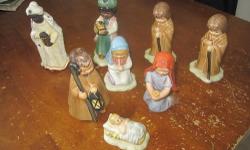 Several Hummels for sale.
8 piece nativity-Goebel W. Germany-$200.00 Contact me for the #s on bottom-no boxes
Me and My Drum-Berta Hummel BH 102/P great condition. Still in box. $40.00 W/ box
Joseph- 214 B/O 1985 $70.00
Virgin Mary-214 A/M/O 1985 $70.00