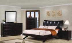 Free shipping within the 5 boroughs of NYC ONLY!
All other areas must email or call us for a freight quote.
TOLL FREE 1-877-336-1144
www.allfurniture.ecrater.com
Item Description
With a square block design headboard and footboard, this wood bed is sure to
