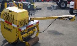 i.5071 Essick V-303EY Walk Behind Asphalt Paving Roller/Compactor Free Shipping
Item# i.5071
Model:V-303EY
Serial:990306
Yanmar Diesel
Vibratory 30 in. drum
Size(LxWxH):Lx.42 Wx.42 Hx52
Weight:1,000Pounds
Goldstar Equipment Supply Corp