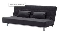 gray futon...gently used and a new cover can be purchased at Ikea for a reasonable price. Must provide your own movers and transport within 48 hrs of purchase. Thanks.
