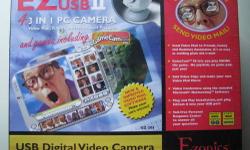 Includes:
PC Camera & Cord
Software CD
Qucik Start Guide