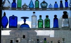 Please provide your telephone number in your response, appointments made by phone only. Sold Items are deleted promptly, no need to ask if they are still available. Thanks
Group of beautiful glass BOTTLES collected for their shapes, interest, and bright
