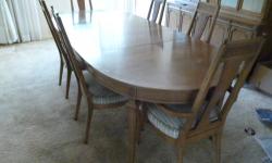 ELEGANT DINING ROOM SET FOR SALE: The set was bought in 1963, specified by an interior designer in North Jersey. The style is ?Italian Provincial?. The maker is ?Weiman Furniture,? not to be confused with the new Weiman Company, which is only 40 years