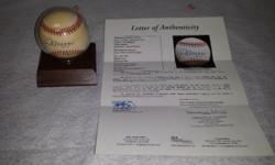 Joe Dimaggio signed ball JSA certified!!
You are able to buy directly from our website we use paypal for a safe and secure transaction.
Adriaticgoldbuyers.com
Adriatic Gold Buyers Inc
9306 Linden Blvd
Ozone Park NY 11417
Adriaticgoldbuyers.com