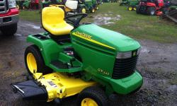 This is a clean heavy duty machine with power steering, hydraulic lift,hydro foot pedal drive,20hp liquid cooled Kawasaki motor and 54 inch mower deck. Runs and works perfect! Needs nothing!
This ad was posted with the eBay Classifieds mobile app.