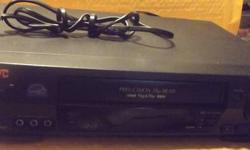 For sale:
JVC VHS Player in very good pre-owned condition.
It is the Hi-Fi, Pro-Cision, HR-VP670U model.
It comes complete with the power cord, original remote and owner's manual.