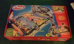 FOR SALE IS A BRAND NEW BUT OPENED KNEX ELECTRONIC ARCADE MULTI-GAME BULIDING SET IN NEW BUT OPEN CONDITION. ALL PIECES ARE INCLUDED FOR HOURS OF FUN FOR YOUR CHILD. AGES 10 AND UP. THANKS FOR LOOKING AND CALL VINNY FOR ANY QUESTIONS
