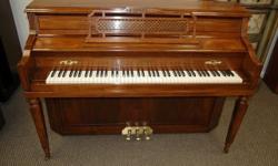 Knabe is one of the best American pianos made. Beautifully restored, with new German Abel hammers. Truly a fine piano.
The Knabe has long been the chosen instrument of important conservatories of music and other institutions of higher learning where