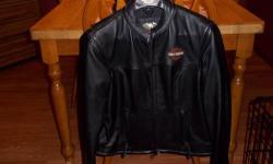 O'Tooles Harley Davidson Ladies Jacket, Never Worn, Size Medium, Beautiful Heavy Weight Riding Jacket