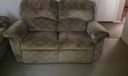 Love seat dual recliners - $175 - good condition
Motorized recliner - $300 - like new - $1000 when new - good for ailing family member - 'lift' seat feature.
Back rest on both is removable for easy handling.
Negotiable on both - will sell separately. Must