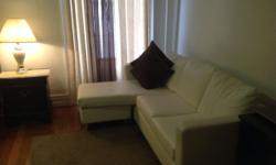 leather sectional couch in excellent condition just 8 months old pet and smoke free