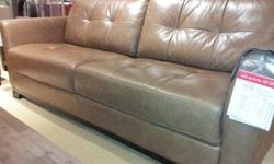 Considering Best Offers:
Luxury Martino Leather Sofa, 90"W x 37"D x 35"H
Purchased at Macy's November 2012-can check Macys Website Web ID: 683010
Macy's Price Regular: 1,799, sale price: $1,299. My price: $1,000 or considering best offer. Unused, original