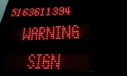 LED SIGNS FOR YOUR CAR ETC. TO WARN ONCOMING TRAFFIC.DISPLAY IN REAR WINDOW TO WARN TRAFFIC TO BEAR LEFT OF YOU. PLUG INTO CAR AND OR BATTERY WILL LAST FOR UP TO 6 HOURS ON A CHARGE.OR SIMPLY LEAVE PLUGGED IN