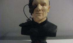 From PARAMOUNT PICTURES, Legends in 3 Dimensions Collection
STAR TREK - THE NEXT GENERATION LOCUTUS OF BORG (Captain Jean-Luc Picard)
Resistance is futile. I am Locutus of Borg.
Star date 43989.1. The noble captain of the U.S.S. Enterprise has been