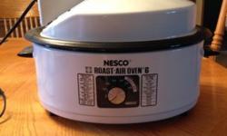 BARELY USED 6 QT NESCO ROASTER - $25.00 OR MAKE OFFER!
BARELY USED RONCO ROTISSERIE WITH STEAMER BASKET - $25.00 OR MAKE OFFER!