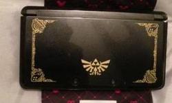 Limited Edition Zelda Nintendo 3DS - System and Ac adapter only ( Box not included )
Kingdom Hearts 3D: Dream Drop Distance ( Cartridge only. Box not included )
Includes very rare Disney's Kingdom Hearts 3D Microfiber Argyle Pouch
This rare pouch was