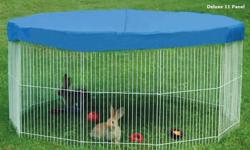 Used Marshall 11-panel Ferret/small animal playpen with blue mat/cover. Playpen in good condition with normal wear/scratches on the bars; the cover is like new. Comes in original packaging. Paid over $90 new, asking $45.00. Cash & carry only please.