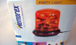 Memorex Amber Party Light
Rotating Light adds fun to any party
AC power cord
New in Box & Never Used
