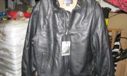 heres your chance-- NEW-NEVER WORN MENS XL RARE WITH TAGS!!!! dress type leather waist length well made from jc penney's limited edition-aprox 2005 or 6
"authentic issue" - new with tags still !!! been stored away safe inside pet ad smoke free with