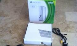 You are bidding on an almost new condition Microsoft Xbox 360S Special Edition Glossy White. The unit was used for about three months and then the owner became busy with work and church. It is a great unit, and it is very clean. There is a white scuff on