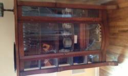 We are moving/ downsizing and merger 2 homes and selling some of out beloved antique furniture- we are selling a
Mission style quarter sawn oak glass cabinet
- 41" wide/ 63" high and 17 " deep
- curved glass front door with original key and lock
- glass