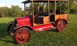 Condition: Used
Exterior color: Red Metal Wood/Oak
Transmission: Manual
Fule type: Gasoline
Engine: 4
Drivetrain: rwd
Vehicle title: Clear
DESCRIPTION:
Nice Older fun driving Model T. Body is aged Oak. Pictures shown are right after being washed. Wood