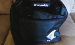 I have a Brunswick bowling bag that was never used. It has the main zipper for the ball, side zipper for shoes, and also a front zipper. $15 FIRM. Only those serious need call 585-356-0191. No emails please.