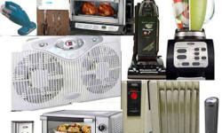 home appliances never-used still in box, griddler by Cuisinart grill style GR-4N or George Foreman GRP4EMB Black Evolve Grill just $75 each; compact size Cuisinart wine bottle chiller cooler CWC-800 for only $1 0 0. 0 0; blender and chopper Oster BVCB07-Z