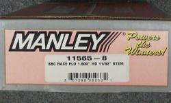$99.00!! Manley #11565 Set of 8 Race Flo Exhaust Valves 1.60". Manley Race Flo series performance valves are a great choice for your bracket, oval track, or high performance street engine. All valves are made from stainless steel (intakes are NK-842;