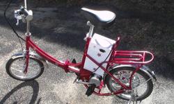 brand new electric folding bike runs great ,just bought but wont be using .16 inch tires folds great to use on trains or buses .asking 350.Bike runs very good and fast .. great for local trips .please call 631-627-6553 .. new Electric Bike w/