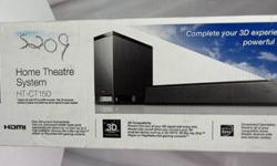 I have a BRAND NEW Sony HT-CT150 3D Sound Bar Home Theater System. It was rated 4.5 out of 5 stars. I won this in an online contest but I have no use for it. The box is factory sealed and has never been opened. The set retails online for $189 - $249. The
