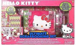 I'm selling a brand new Hello Kitty Ultimate Scrapbooking Set - Over 240 Scrapbooking Essentials, unopened box.
The Ultimate Scrapbooking Set includes a 30 pages hardcover scrapbook, 3 rolled pattern pages with ribbon, scissor, doubled sided gel pen,