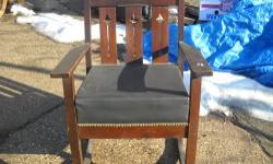 These are two solid oak court room chairs with arms. Cira 1940-1950. .
Pieces need some minor repairs & sanding, but are solid wood with no plastics or laminate.
Chairs asking $ 100 each
Serious contacts only ask for Pete @ 914 375-1290 or 914 602-4542