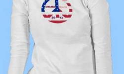 Obama Biden 2012 American Flag Peace Sign. Colorful design to show your support for President Obama and Vice-President Biden. A peace sign made from an American Flag with Obama Biden 2012 inside. A unique and eye-catching design on a beautiful shirt.