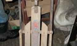 Two old sleds. One with original boards and one with replaced boards. Both with original metal runners and top boards. Check out the pictures. Large one $75. and small one $50.