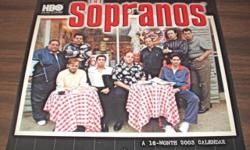 Collector's gem in mint condition
Photos of Tony Soprano and family
2003/04 -16 months
Measures: closed - 12" x 11": opened - 12" x 22"