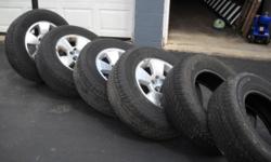 P26565/R17 DUNLOP TIRES & RIMS
6 TIRES
4 RIMS
GOOD COND.
$275.
PLEASE CALL: 315-768-7742
ON OTHER SITES!!
THANKS FOR LOOKING!!