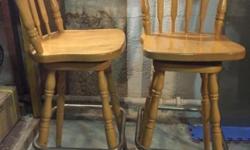 These stools are solid wood in a Colonial style. They swivel 360 degrees. Include metal foot ring. In Excellent condition. Price is for the pair.
Curbside delivery available within NYC metro area.
Cash/PayPal accepted. No checks or eCheck.
I'm a Verified