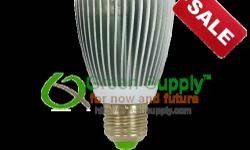 Green Supply 5W PAR20 LED bulb offers light quality comparable to that of traditional incandescent or halogen 40W light bulb.
Green Supply LED light bulbs are 87% more energy efficient than incandescent light bulbs and 45% more energy efficient than