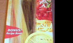 Pasta Express
"As Seen On TV"
Cooks Up To 1 lb of Pasta
Will Also Cook Shrimp, Ravioli, Hot Dogs, Carrots, Peas, & Much More
Includes Recipe Book & Thermal Wrap
Dishwasher Safe
New in Box